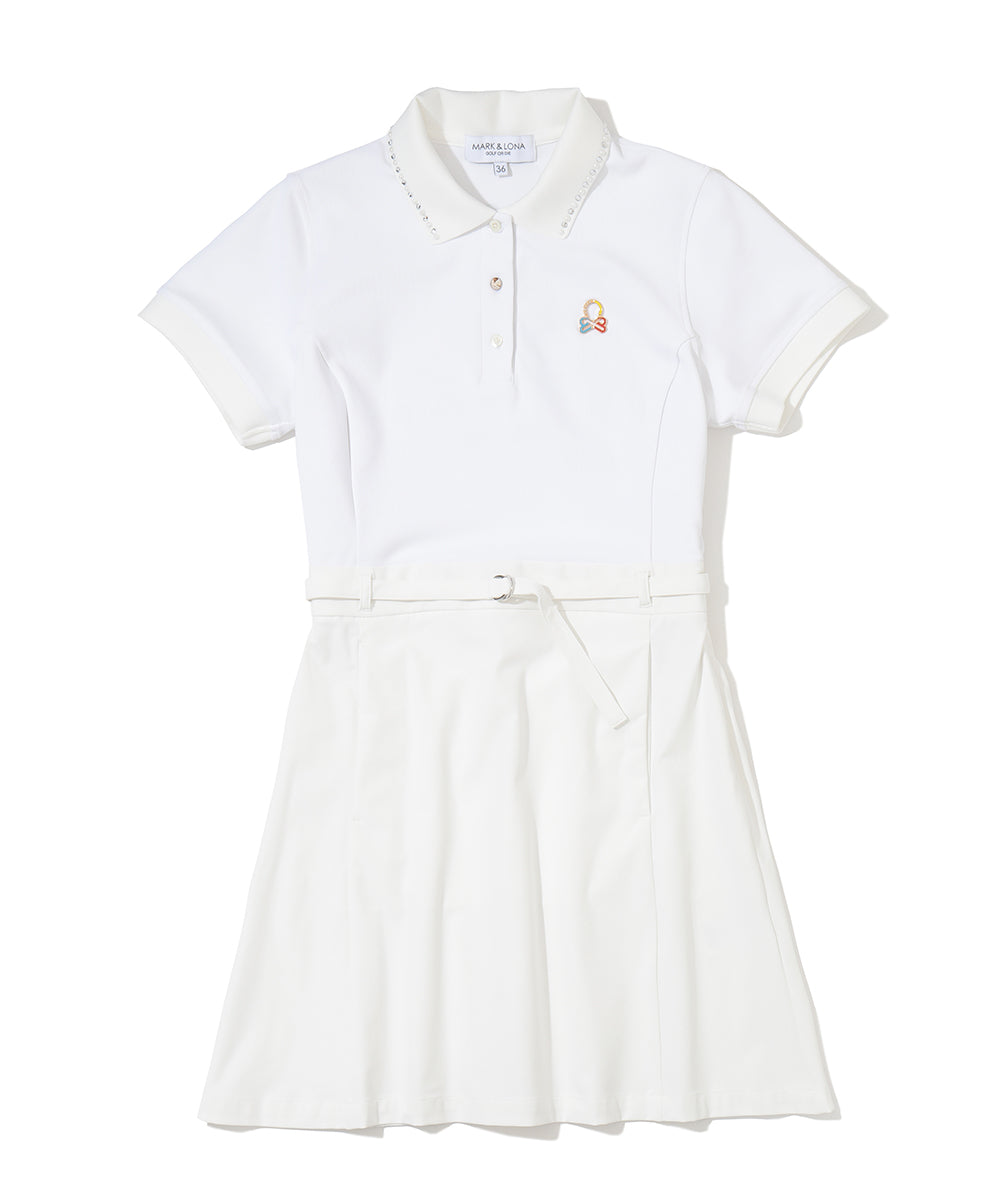 Calvi Combo Polo Dress | WOMEN