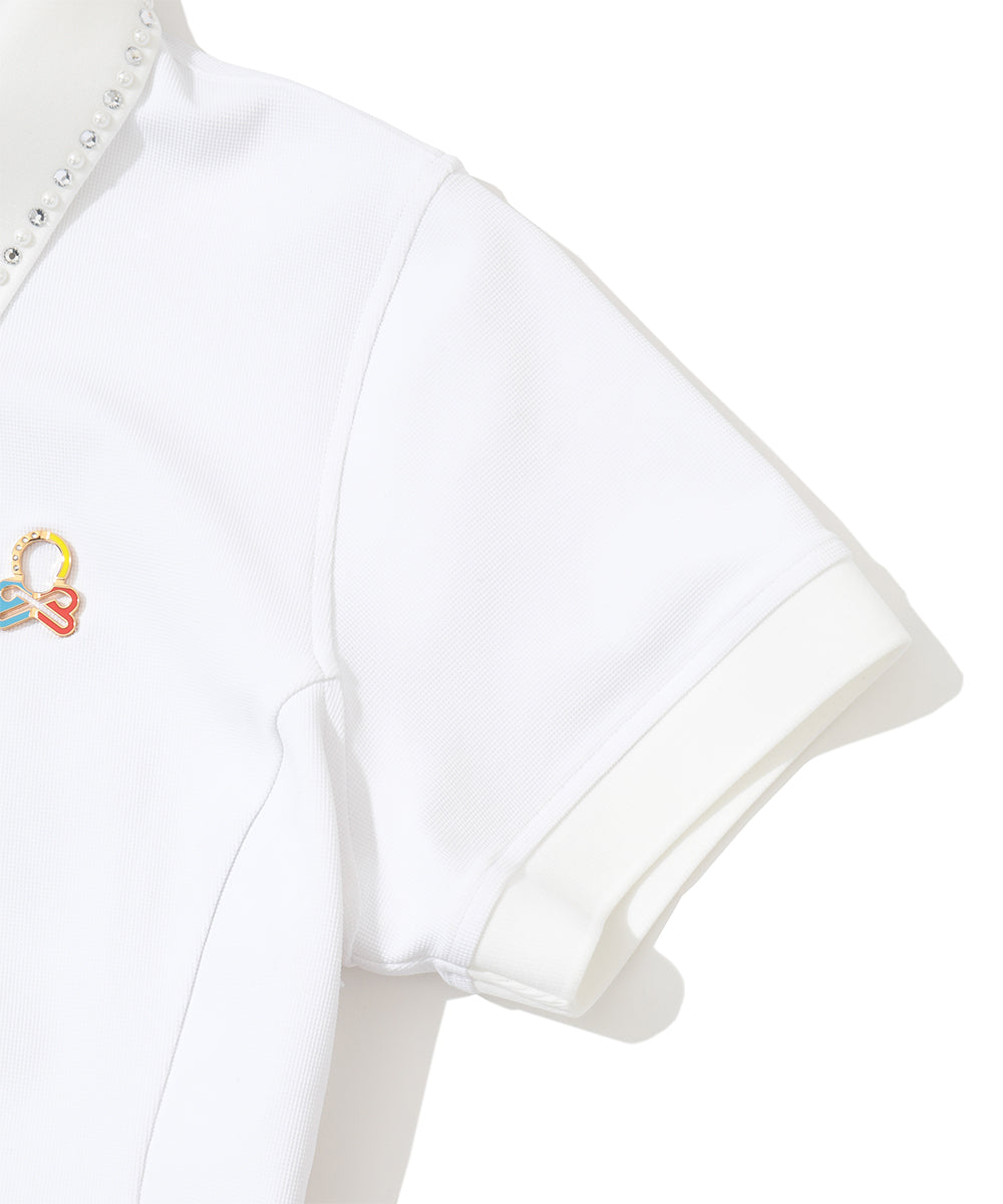 Calvi Combo Polo Dress | WOMEN