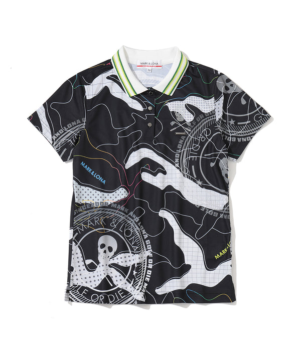 Axon Camo AirTech Micro-Piqué Zip Polo | WOMEN