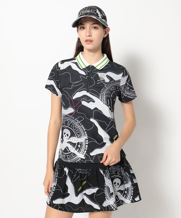 モデル:身長174cm,バスト77cm,ウエスト60cm,ヒップ88cm, 着用サイズM