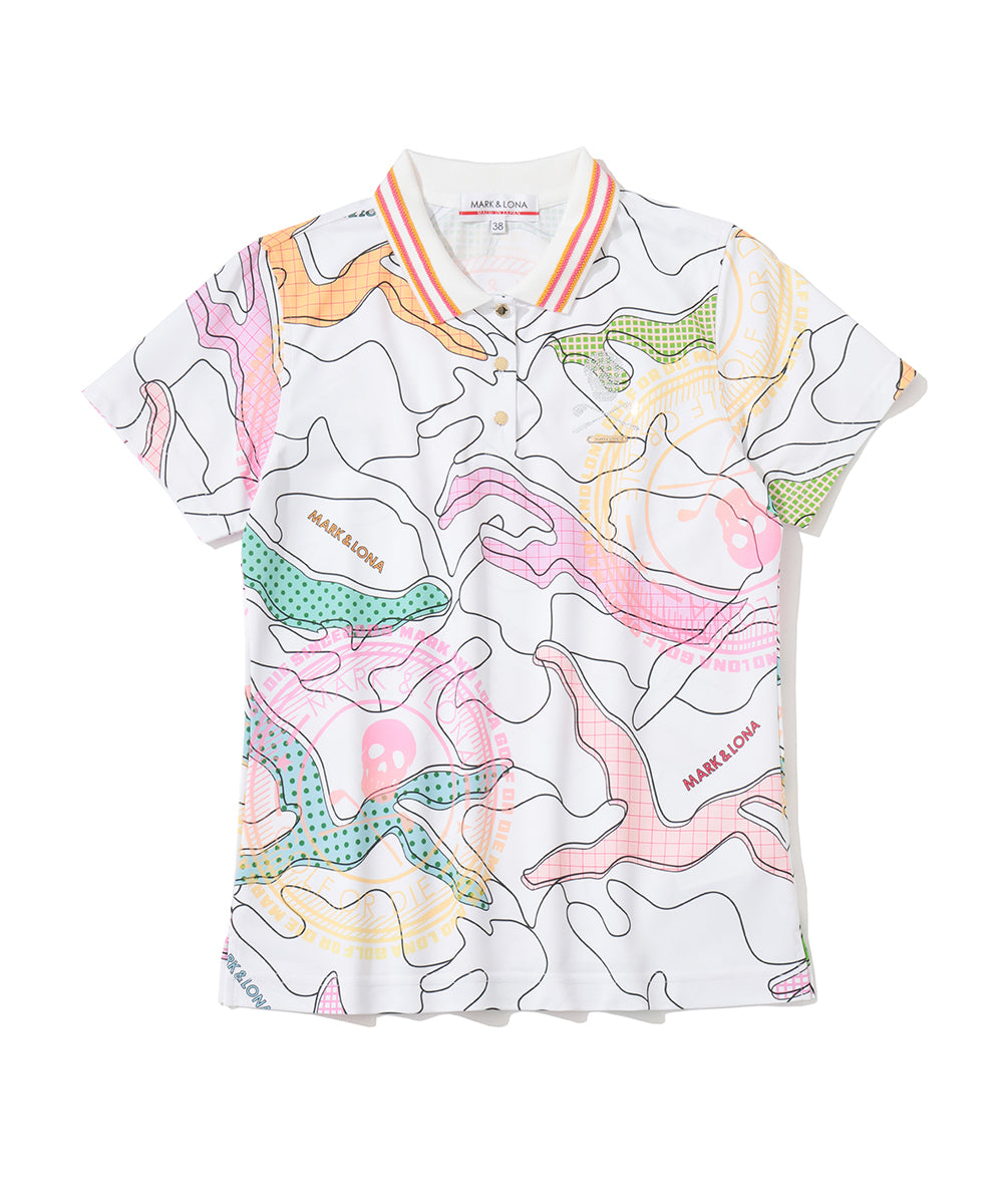 Axon Camo AirTech Micro-Piqué Zip Polo | WOMEN