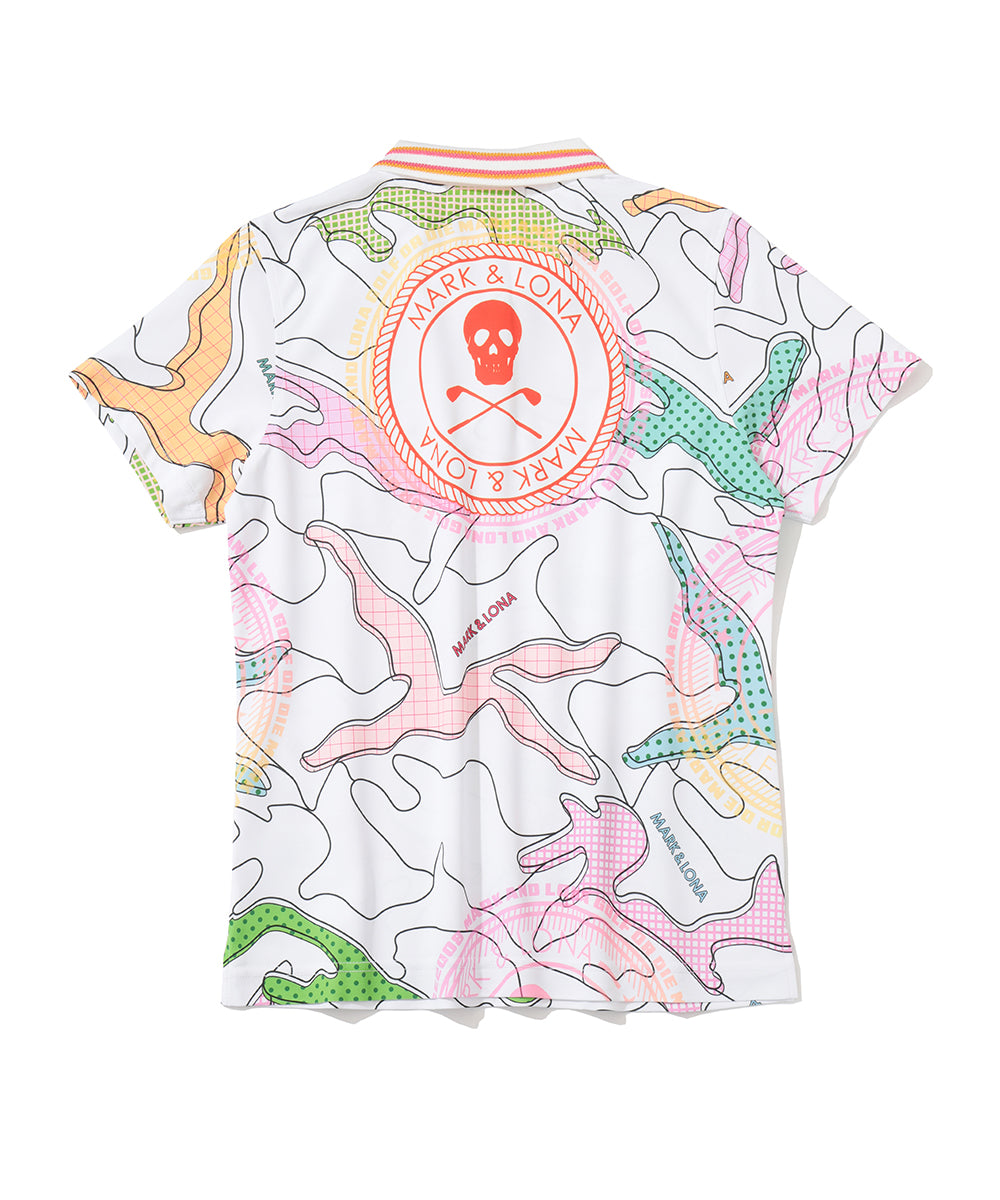 Axon Camo AirTech Micro-Piqué Zip Polo | WOMEN