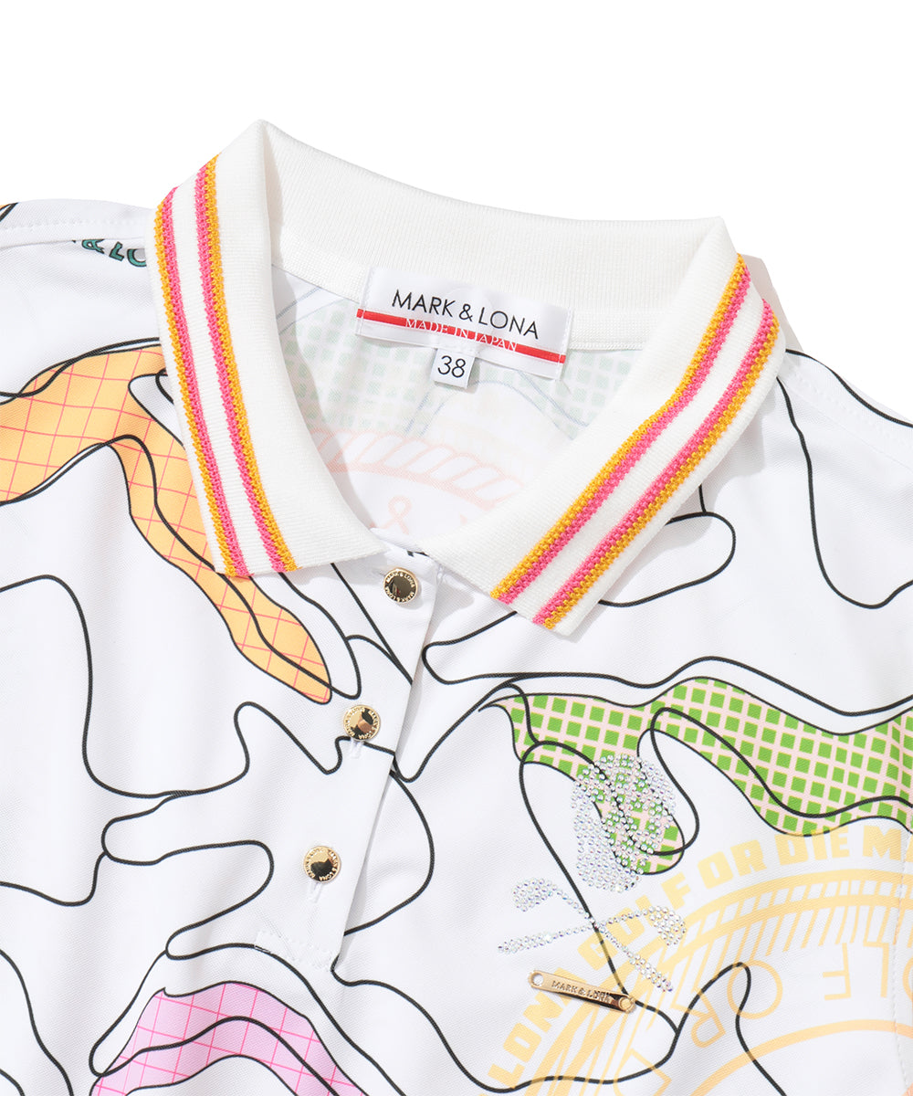 Axon Camo AirTech Micro-Piqué Zip Polo | WOMEN