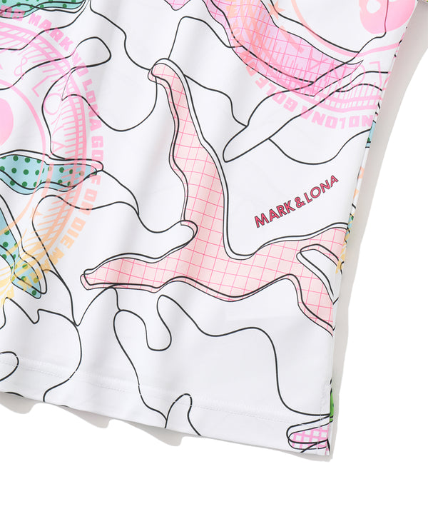 Axon Camo AirTech Micro-Piqué Zip Polo | WOMEN