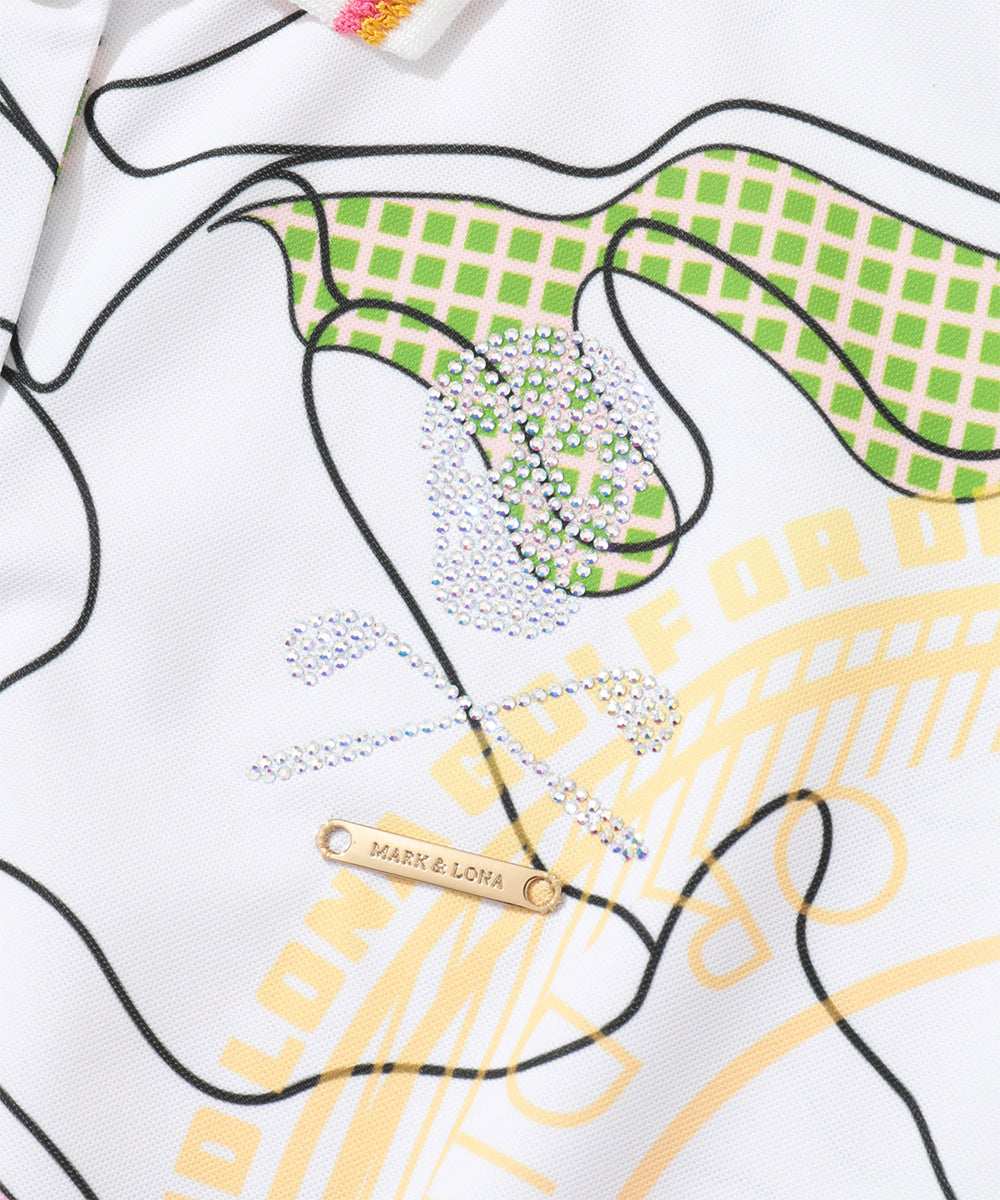 Axon Camo AirTech Micro-Piqué Zip Polo | WOMEN