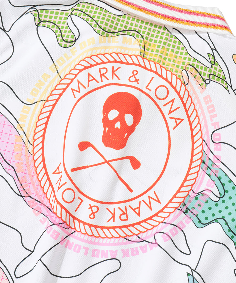 Axon Camo AirTech Micro-Piqué Zip Polo | WOMEN