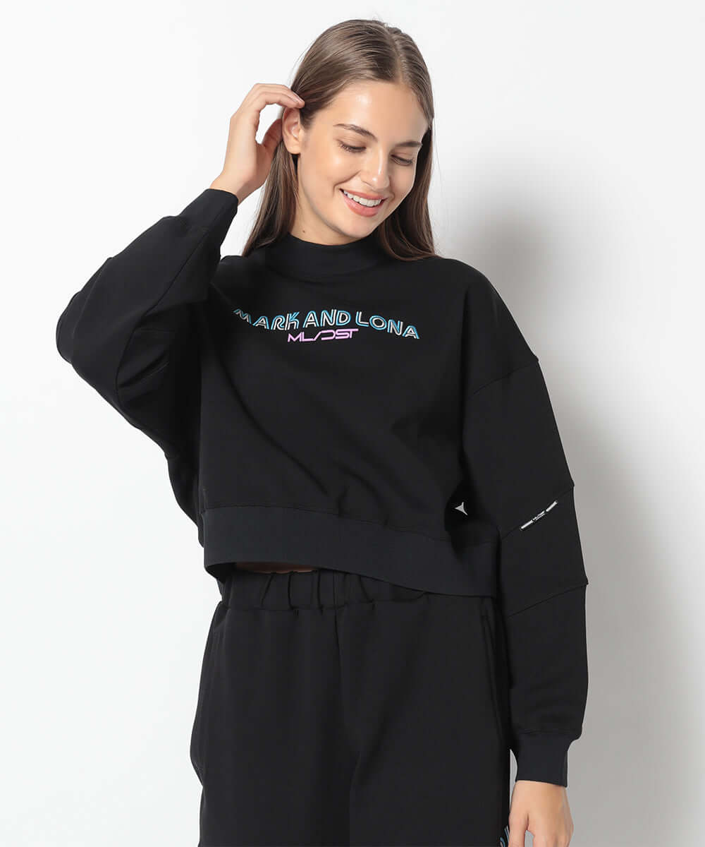 マークアンドロナ DST Panelled Sleeve Cropped Top DST Panelled Sleeve Cropped Top | WOMEN