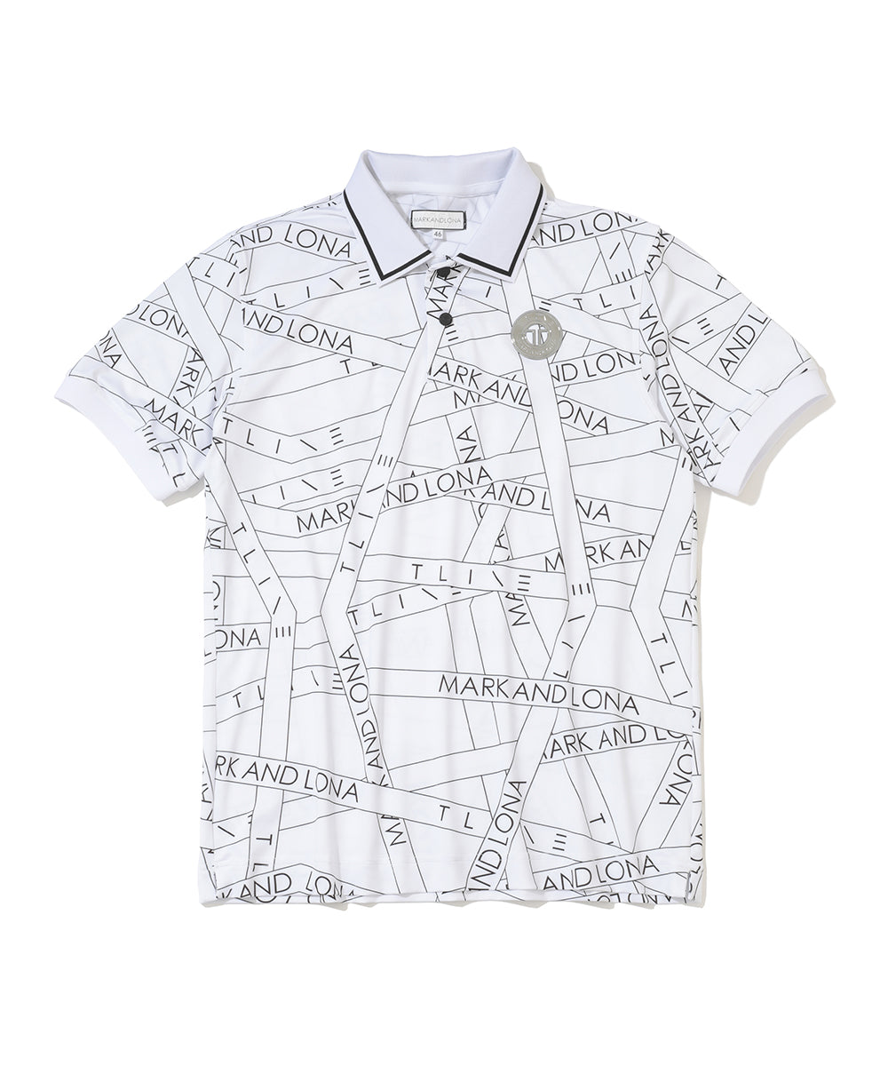 【美品】“STENCIL ORB COLLAR” ポロシャツ Bling Leads ポロシャツ Z)「BLINGLEADS」723407 STECHPOLOSHIRT
