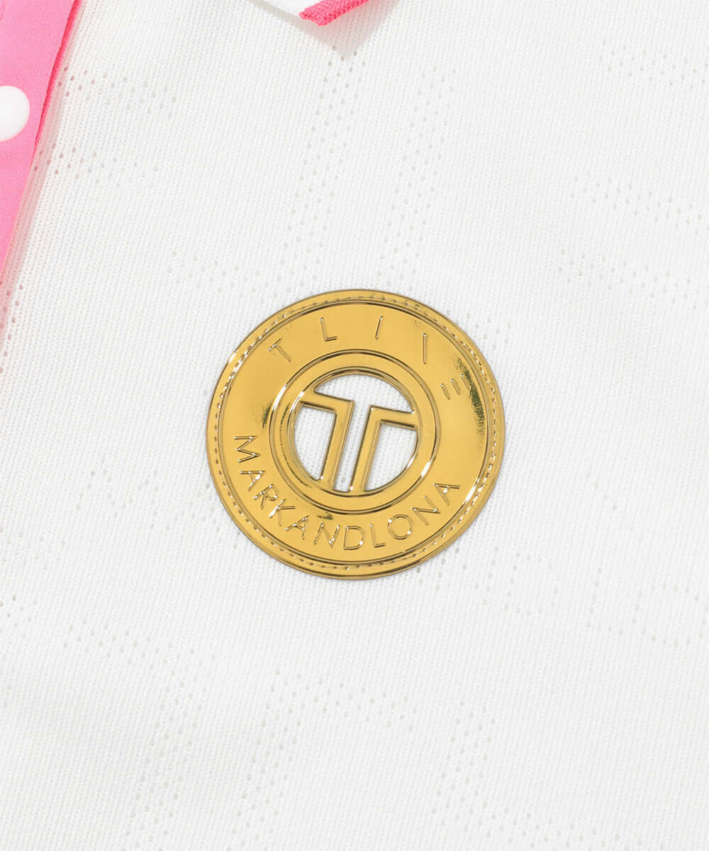 T-Mark Pattern Polo | WOMEN