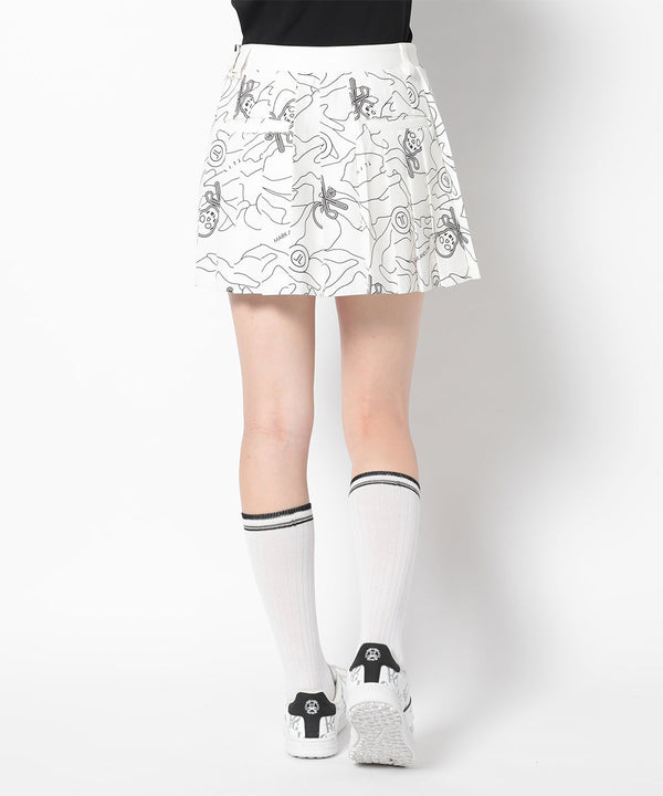 Terra Layer Camo Pleated Skirt | WOMEN