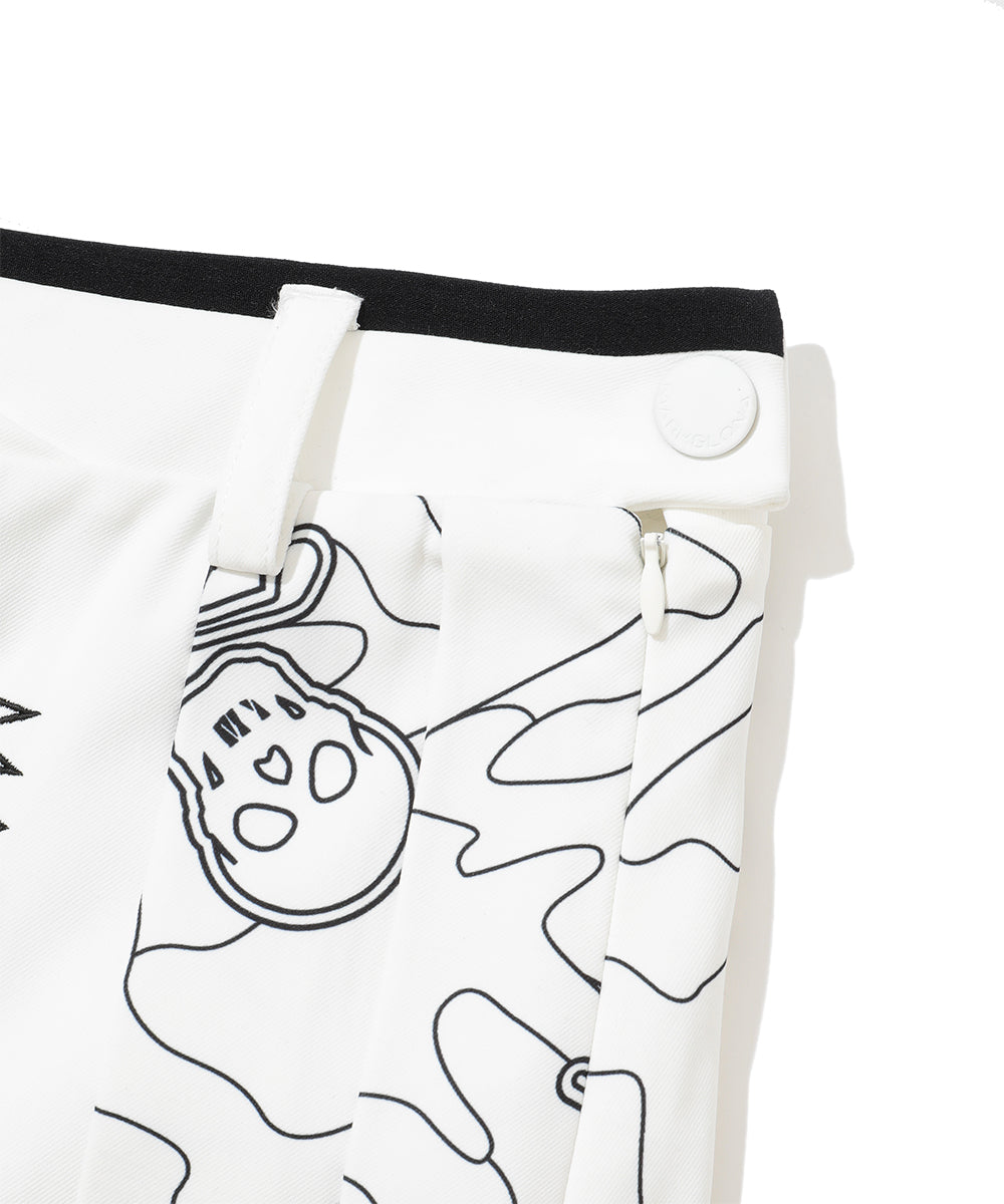 Terra Layer Camo Pleated Skirt | WOMEN