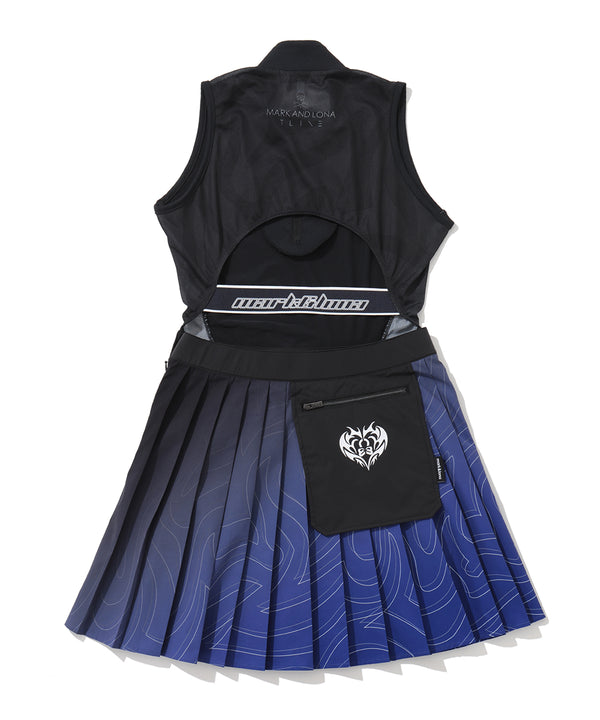 Pyro Pleated Zip Dress | WOMEN