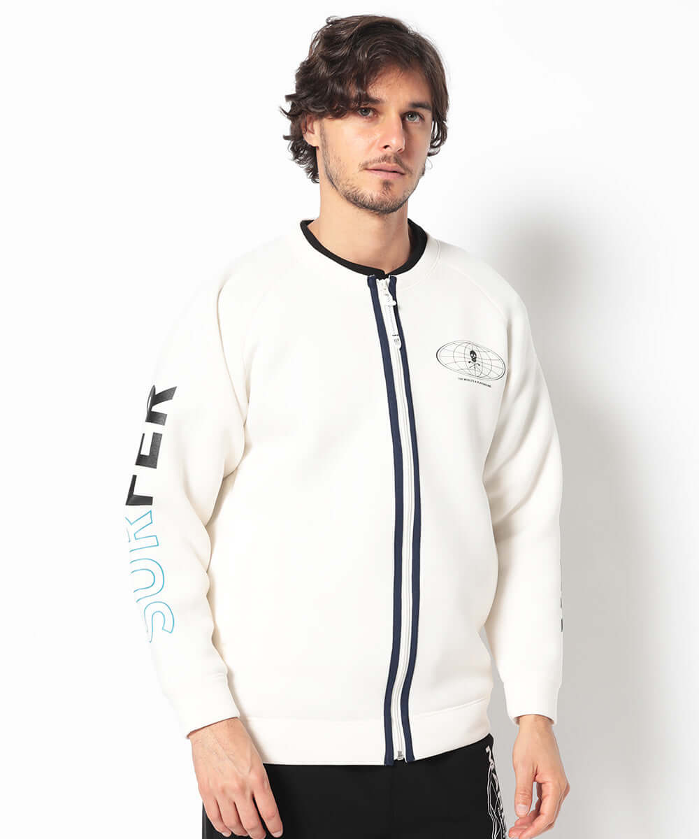 SEA ジップアップ トレーナー FREE ネイビー/ホワイト SEA ジップ