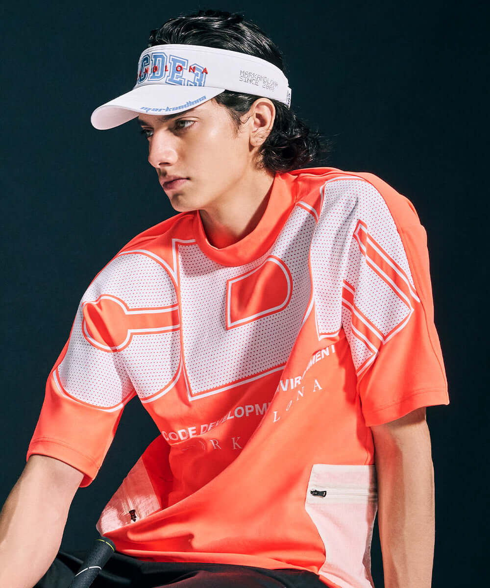 マークアンドロナサンバイザーセット MARK&LONA マークアンドロナ サンバイザー リボン イエロー系